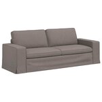 vidaXL Canapé 2 Pièces Taupe 182 x 80 x 82 cm tissu