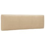 vidaXL Canapé central palette de jardin noir bois de pin imprégné