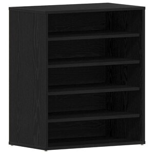 vidaXL Cabinet à chaussures avec étagère Chêne noir 60 x 35 x 70 cm