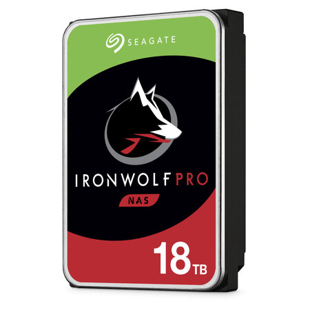 Seagate ironwolf pro nas hdd 18to sata ironwolf pro enterprise nas hdd 18to 7200rpm 6gb/s sata 256mo cache 3.5p 24x7 for nas and raid rackmount systems blk