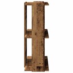 vidaXL Bibliothèque à 3 niveaux vieux bois 60x30x80 cm bois ingénierie