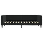 vidaXL Lit de jour avec matelas noir 100x200 cm velours