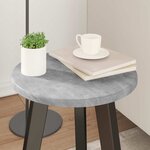vidaXL Plateau de table Gris béton 30 x 30 x 1 5 cm Bois d'ingénierie