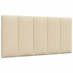 vidaXL Cadre de lit sans matelas crème 100x200 cm tissu