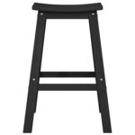 vidaXL Ensemble de bar de jardin 4 Pièces Noir HDPE