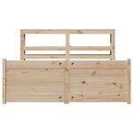 vidaXL Cadre de lit avec tête de lit sans matelas 140x200 cm