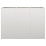 vidaXL Jardinière 120x40x80 cm acier inoxydable