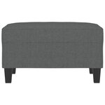 vidaXL Repose-pied Gris foncé 70x55x41 cm Tissu
