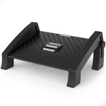 ACROPAQ Repose Pied Bureau ergonomique Antidérapant- Fonction de massage- 6 hauteurs réglables- Plate-forme Extra large 42 cm