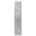 vidaXL Armoire Miroir de Salle de Bain Gris béton 63 5 x 15 5 x 70 cm