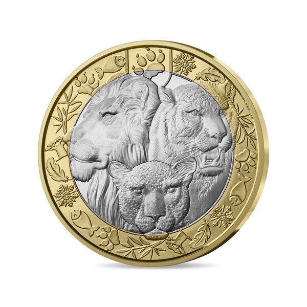 Les animaux du monde Monnaie de 5€ métal commun - Les grands félins