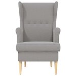 vidaXL Fauteuil Gris clair Bouclé