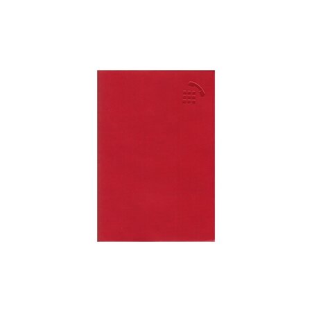 Répertoire / carnet d'adresses 9 x 13 cm - rouge