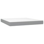 vidaXL Lit avec matelas cire marron 140x190 cm bois massif de pin