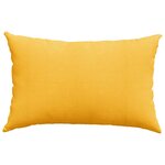 vidaXL Coussins de canapé 2 Pièces Jaune clair 60 x 40 cm