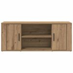 vidaXL Meuble TV chêne artisanal 100 x 35 x 40 cm Bois d'ingénierie