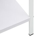 vidaXL Bibliothèque à 4 niveaux blanc 60x27 6x124 5 cm bois ingénierie