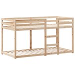 vidaXL Lit superposé avec toit 90x200 cm bois de pin massif
