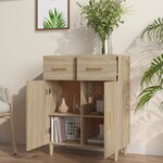 vidaXL Buffet chêne sonoma 69 5x34x89 cm bois d'ingénierie