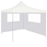 vidaXL Paroi latérale de belvédère avec fenêtres 4x2 m Blanc