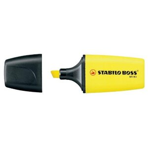 Surligneur BOSS MINI Pte biseautée jaune STABILO