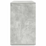 vidaXL Buffet gris béton Gris béton Mélamine 120 x 41 x 75 cm