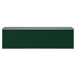 vidaXL Abri de jardin 257x580x181 cm Métal Vert