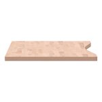 vidaXL Dessus de bureau 110x(50-55)x2 5 cm bois massif de hêtre