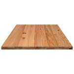 vidaXL Dessus de table marron clair bois chêne massif rectangulaire