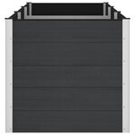vidaXL Jardinière surélevée Noir 300 x 100 x 91 cm WPC et Aluminium