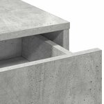 vidaXL Table de Toilette Gris 50 x 41 x 140 cm Bois d'ingénierie