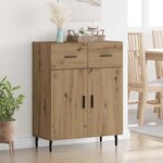 vidaXL Buffet Chêne artisanal 69 5 x 34 x 90 cm Bois d'ingénierie