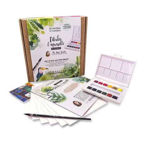 Coffret découverte Marie Boudon - La Petite Aquarelle - Thème jungle