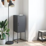 vidaXL Buffet haut anthracite 36x39x107 cm acier