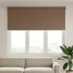 vidaXL Store enrouleur Protection UV Taupe 120 x 140 cm Polyester
