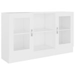 vidaXL Armoire à vitrine Blanc 120x30 5x70 cm Bois d'ingénierie