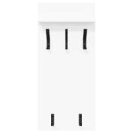 vidaXL Porte-manteau mural Blanc 90 x 40 x 10 cm Bois d'ingénierie