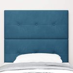 vidaXL Tête de lit Bleu foncé 100 cm Velours