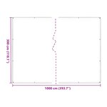 vidaXL Housse de protection plantes avec œillets 3x10 m polyéthylène