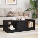 vidaXL Table basse Chêne noir 100 x 50 x 36 cm Bois d'ingénierie