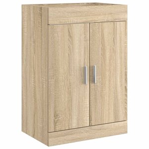 vidaXL Meuble sous lavabo de salle de bain Chêne Sonoma