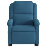 vidaXL Fauteuil inclinable bleu velours