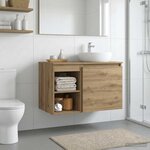 vidaXL Meuble de Salle de Bain In-between Chêne artisanal