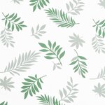 vidaXL Coussin de banc de jardin motif de feuilles 110x50x7 cm tissu