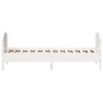vidaXL Cadre de lit sans matelas blanc 90x200 cm bois de pin massif