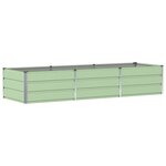 vidaXL Jardinière Vert 240 x 80 x 45 cm Acier