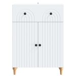 vidaXL Buffet Blanc 66 x 34 5 x 90 cm Bois d'ingénierie