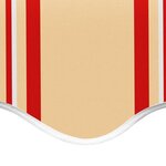 vidaXL Tissu de remplacement pour auvent Jaune et orange 4x3 m