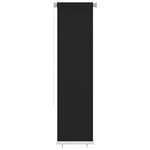 vidaXL Store roulant d'extérieur 60x230 cm Noir PEHD
