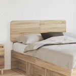 vidaXL Tête de lit Chêne Sonoma 120 cm Bois d'ingénierie